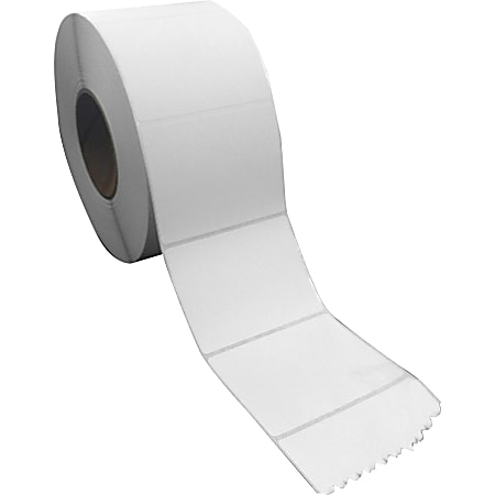 Sparco Direct Thermal Labels, SPR74989, Rectangle, 4"W x 3"L, White, Box Of 7,600