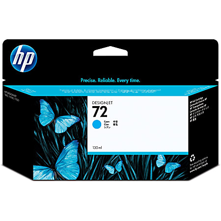 HP 72 Cyan Ink Cartridge, C9371A