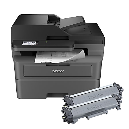 Brother MFC L2820DW XL Wireless Compact Monochrome All in One Laser Printer  with up to 4200 pages of toner included - Office Depot