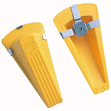 Master Caster® Magnetic Giant Foot® Doorstop, Yellow