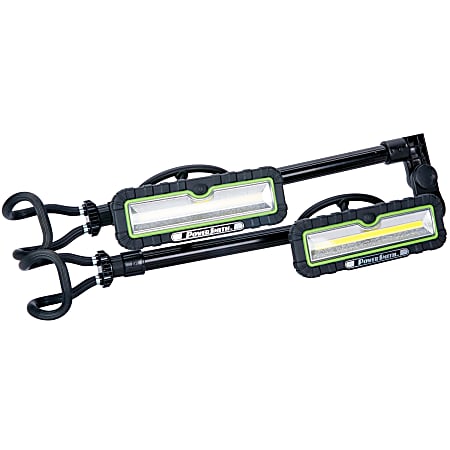 PowerSmith® 2,400-Lumen Dual-Head LED Rechargeable Underhood Light With Expandable Hood Bracket, 13W, Black