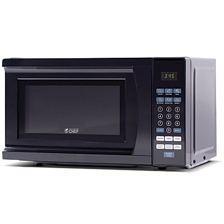Commercial Chef 0.7 Cu. Ft. Counter-Top Microwave, Black