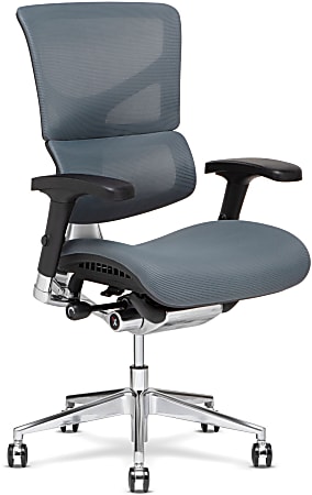 X Chair X3 Ergonomic Nylon High Back Task Chair Gray - Office Depot