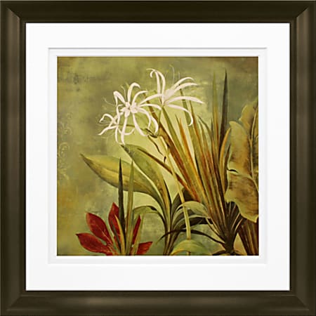 Timeless Frames Marren Espresso-Framed Floral Artwork, 10" x 10", Paradise II