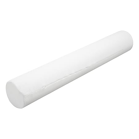 AllSett Health® Ergonomic Memory Foam XXL Cylinder Bolster Body Pillow, 7-5/16”H x 7-5/16”W x 47”D, White