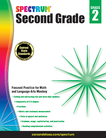 Spectrum Language Arts And Math Workbooks, Grade 2
