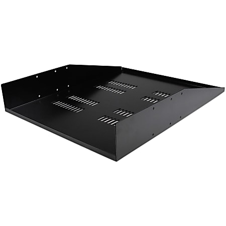 StarTech.com 2U Vented Rack Mount Cantilever 2 Post Shelf - Mid/Center Mount Server Rack Cabinet Shelf - 150lbs / 68kg
