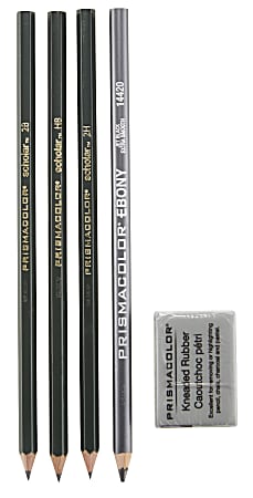 Prismacolor® Design Drawing Pencil Set, 4 Pencils, 1 Eraser