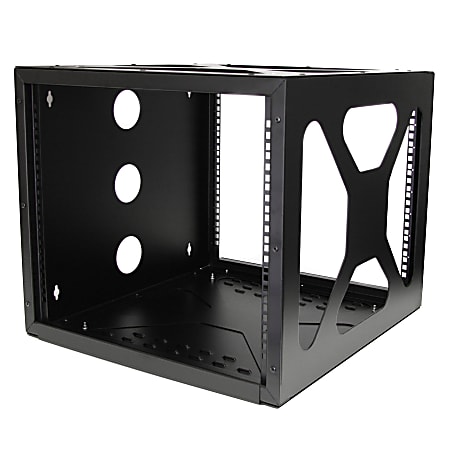 StarTech.com 8U Sideways Wallmount Rack for Servers - Side-Mount Server Rack for Easy Access - 8U wall-mount network rack to mount your 19 inch wide servers perpendicular to the wall - Ships fully assembled and includes all necessary screws/nuts