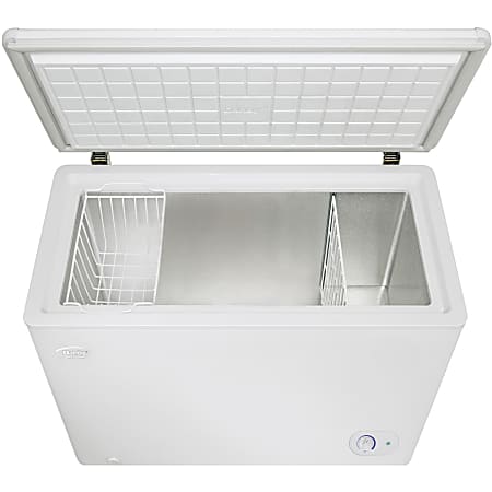 Danby 7.2 cu. ft. Freezer - 7.20 ft³ - Manual Defrost - 7.20 ft³ Net Freezer Capacity - 120 V AC - 252 kWh per Year - White - Smooth - Vinyl Basket, Foam
