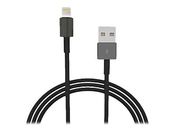 4XEM - Lightning cable - USB male to Lightning male - 10 ft - MFI Certified - black