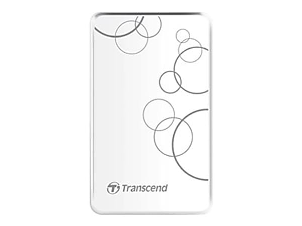 Transcend StoreJet 25A3 1TB External Hard Drive, SATA, TS1TSJ25A3W, White