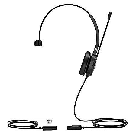 Yealink YHS36 Mono Wired Headset, Black, YEA-YHS36-MONO