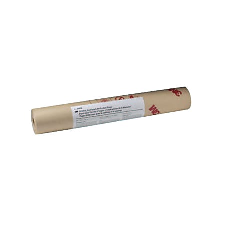 3M Welding & Spark Deflection Paper, 24 in X 150 ft, Flame-Retardant Paper, Brown
