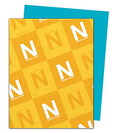 Neenah Astrobrights Bright Color Copier Paper Letter Size 8 12 x 11 Ream Of  500 Sheets 24 Lb 30percent Recycled Terrestrial Teal - Office Depot