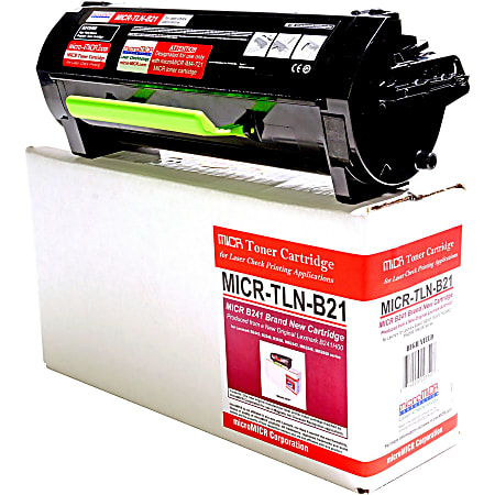microMICR MICR Standard Yield Laser Toner Cartridge - Alternative for Lexmark B241H00 - Black - 1 Each - 6000 Pages microMICR MICR Standard Yield Laser Toner Cartridge - Alternative for Lexmark B241H00 - Black - 1 Each - 6000 Pages