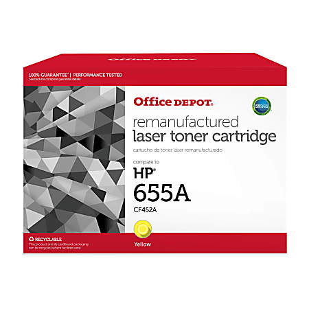 Office Depot® Remanufactured Yellow Toner Cartridge Replacement For HP CF452A, OD655AY