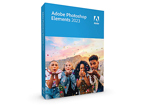 Adobe® Photoshop Elements Software 2023 For PC/Mac, Windows® 11/10/Mac OS X  V11.3/OS Monterey 12, Product Key