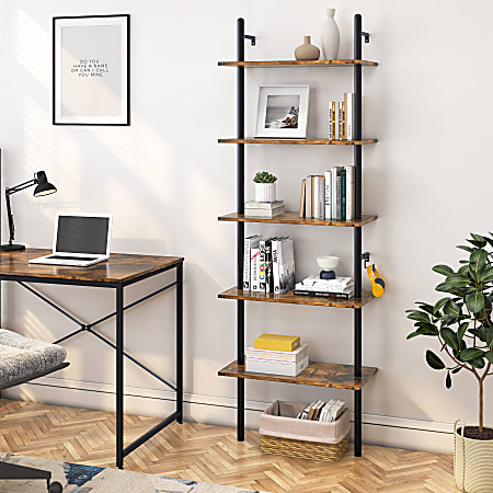 Ladder shelf shop for wall