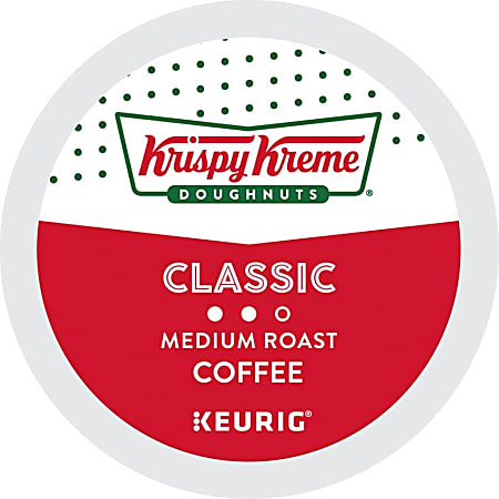 Krispy Kreme Doughnuts® Single-Serve Coffee K-Cup®, Smooth Medium Roast, Carton Of 24