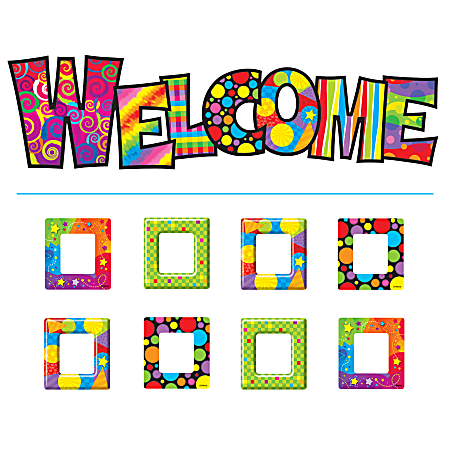 TREND Razzle-Dazzle Welcome Bulletin Board Set, Multicolor, Pre-K - Grade 12