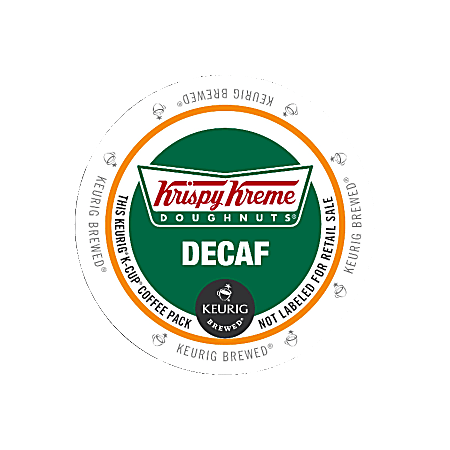 Krispy Kreme Doughnuts® Single-Serve Coffee K-Cup® Pods, Decaffeinated, Carton Of 24