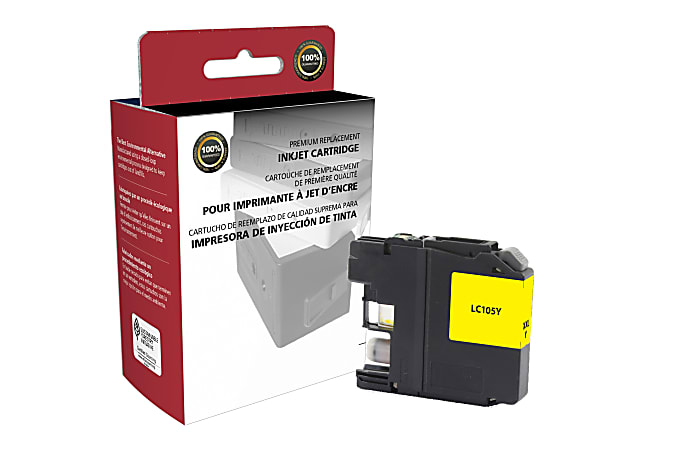 Clover Imaging Group™ High-Yield Remanufactured Ink Cartridge, Yellow, 118072 (Brother LC105Y)