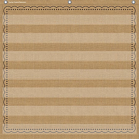 Teacher Created Resources 7-Pocket Pocket Chart, 28" x 28", Burlap