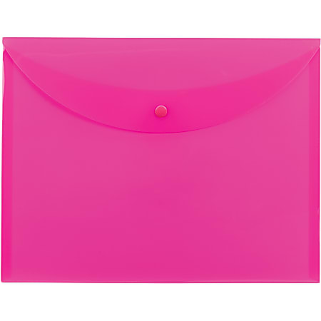 Smead Letter File Wallet - 8 1/2" x 11" - Pink - 10 / Box