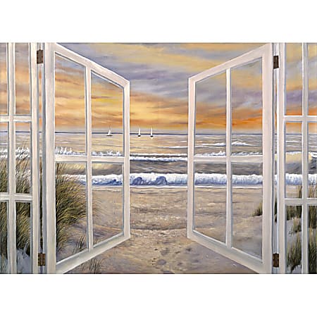 Trademark Global Elongated Window Gallery-Wrapped Canvas Print By Joval, 48"H x 36"W