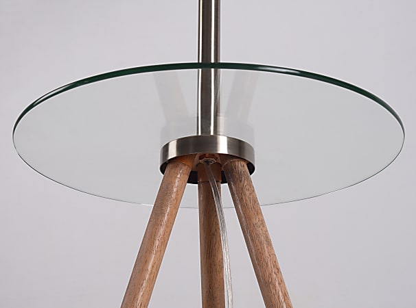 Kenroy Home Nash Floor Lamp With Tray 61 H White