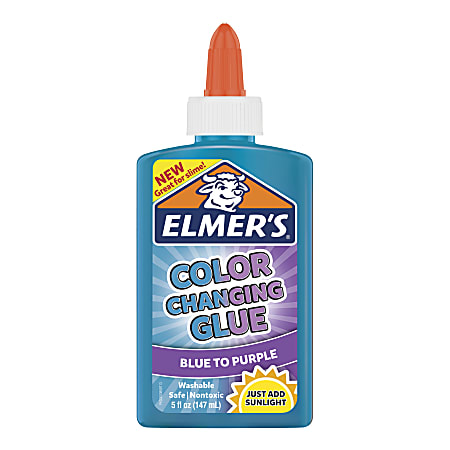 Elmer's® Color Changing Washable Liquid Glue, 5 Oz, Blue to Purple