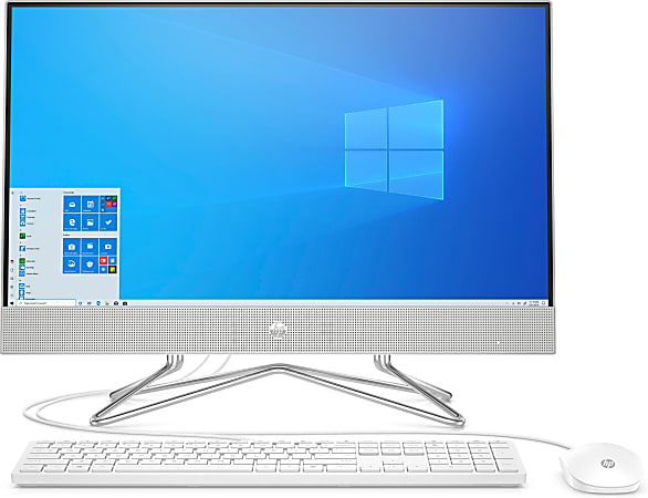 HP 24-dp0140z Refurbished All-In-One Desktop PC, 23.8" Touch Screen, AMD Ryzen 5, 16GB Memory, 1TB Hard Drive/256GB SSD, Windows® 10 Home - 3UQ98AA