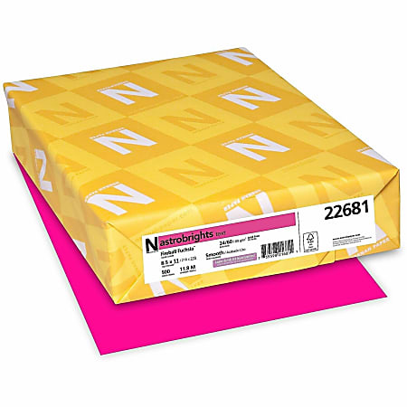 Astrobrights Color Multi Use Printer Copy Paper 1 Ream Fireball