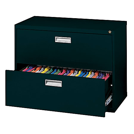 Realspace® PRO 36"W 2-Drawer Lateral File, 28 3/4"H x 36"W x 19 1/4"D, Black