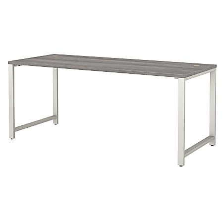 Bush Business Furniture 400 Series 72"W x 30"D Table Desk, Platinum Gray, Standard Delivery