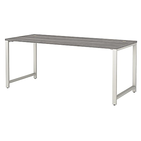 Bush Business Furniture 400 72"W Table Computer Desk, Platinum Gray, Standard Delivery