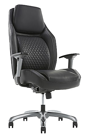 Shaq Zephyrus High Back Exec Chair, Leather Chair Office Depot