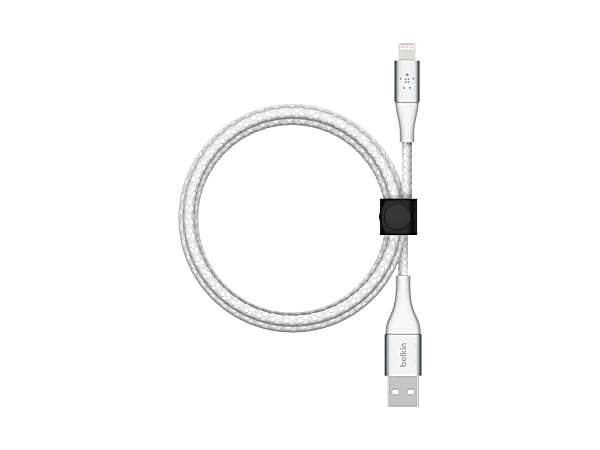 Belkin BoostCharge Braided USB-A To Lightning Cable - 6.6ft/2M, White