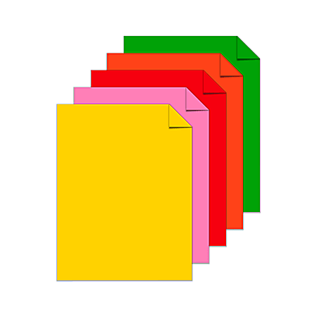 Bright Color Cardstock Paper, 65lb. 8.5 x 11 - 250 Sheets (Gold)