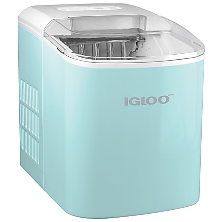 Igloo ICEB26AQ Automatic Portable Countertop Ice Maker Machine, Aqua