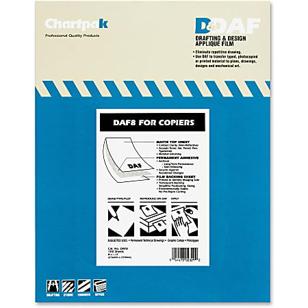 Chartpak Pickett Drafting Applique Film With Film Backing,