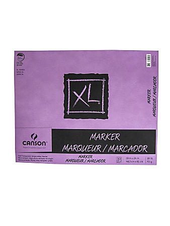 Canson XL Series Marker Pad, 14" x 17", 100 Sheets