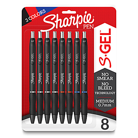 Sharpie S-Gel Gel Pens, Fine Point (0.5mm), Assorted Colors, 4 Per Pack, 3  Packs