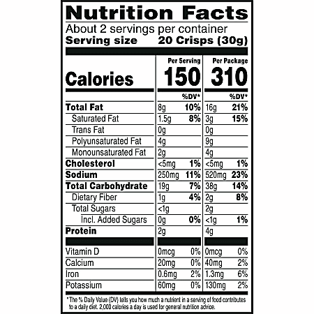 Cheez It Snapd Double Cheese Crackers Cheese 2.20 oz 6