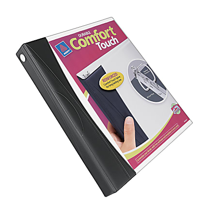 Avery® Comfort Touch Binder With EZ-Turn™ Rings, 1" Rings, 40% Recycled, White