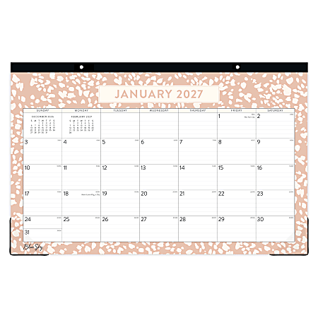 2027 Blue Sky Natalya Monthly Desk Pad Planning Calendar, 17x11, 0%, Natalya Theme, Jan–Dec, RY27