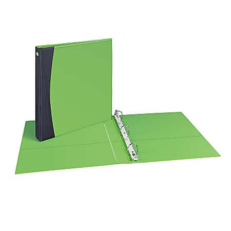 Avery® Comfort Touch Binder With EZ-Turn™ Rings, 1" Rings, 40% Recycled, Green