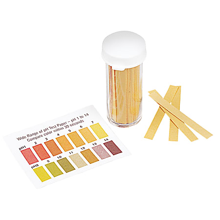 Learning Resources® pH Strips, 7 1/2" x 3 1/2", Pack Of 100