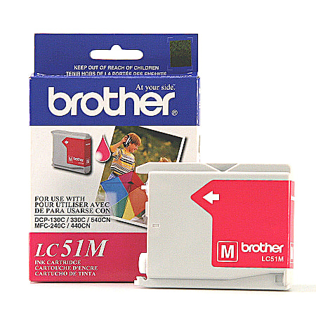 Brother® LC51 Magenta Ink Cartridge, LC51M